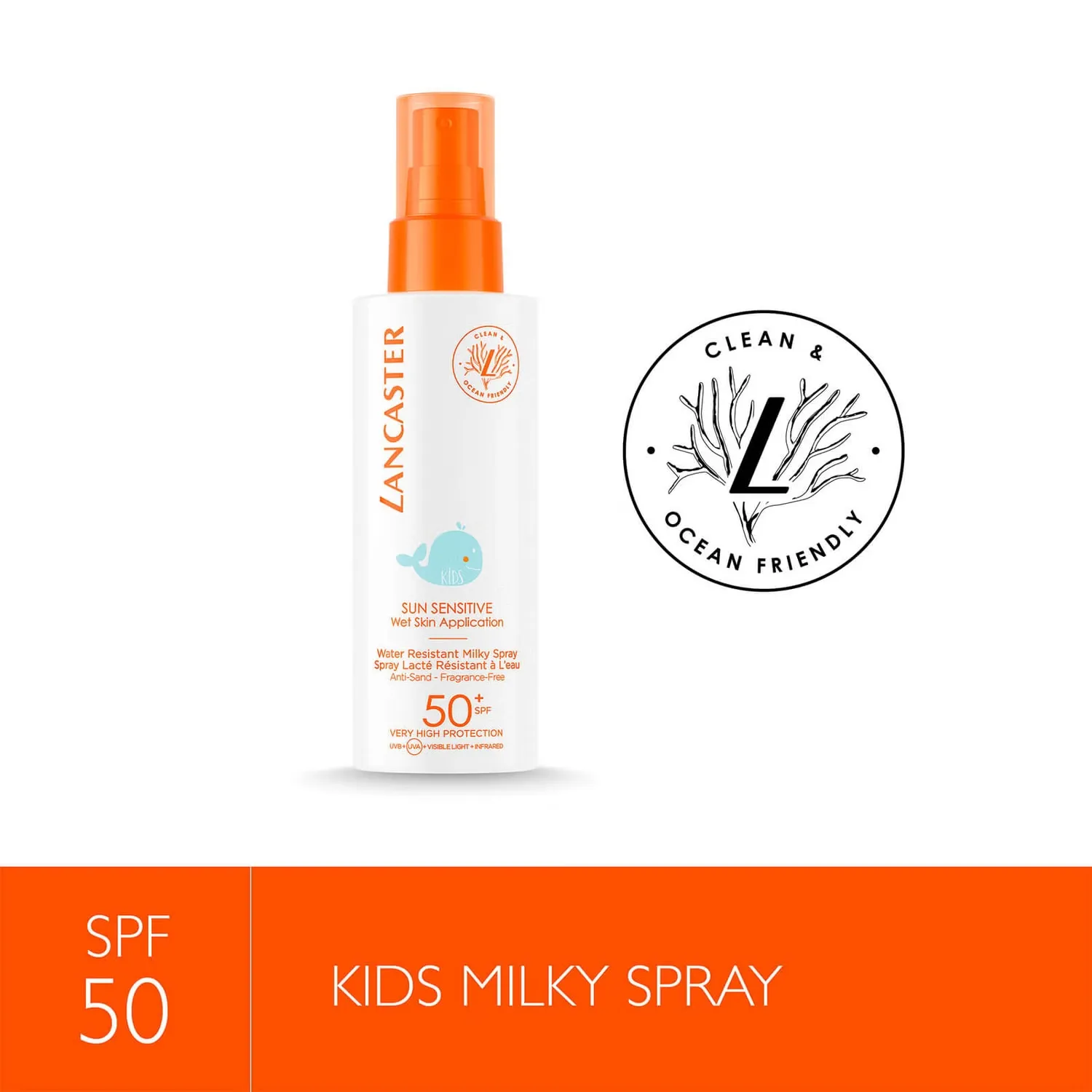 Детский солнцезащитный солнцезащитный крем для лица и тела SPF50 150 мл Lancaster — фото 3