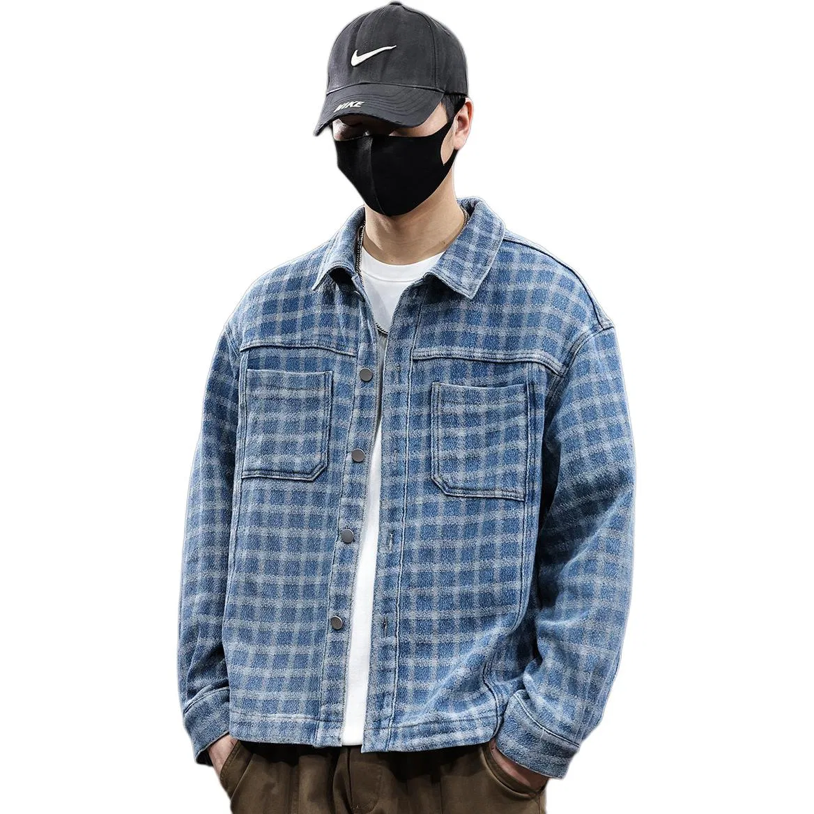 Детская джинсовая куртка с жаккардом Tonlion, Medium Blue