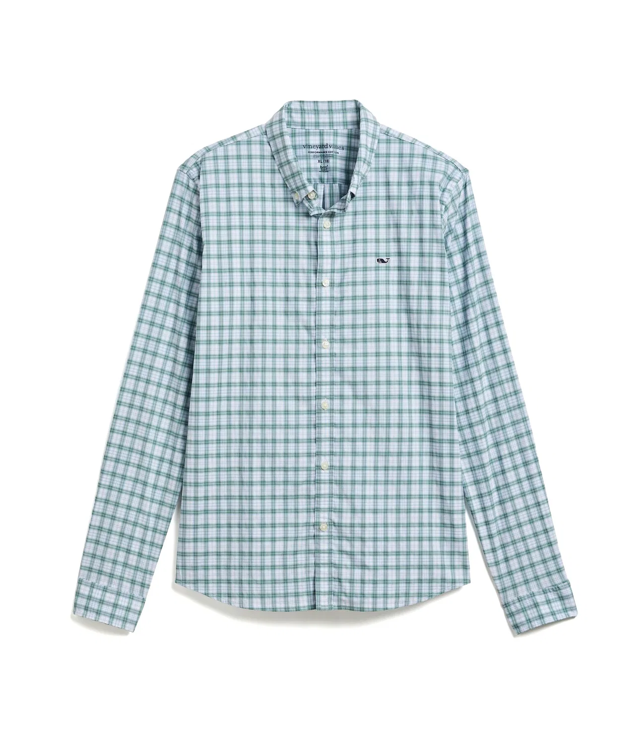 Хлопковая рубашка в клетку (для малышей/детей постарше) Vineyard Vines Kids, Olive Dusk