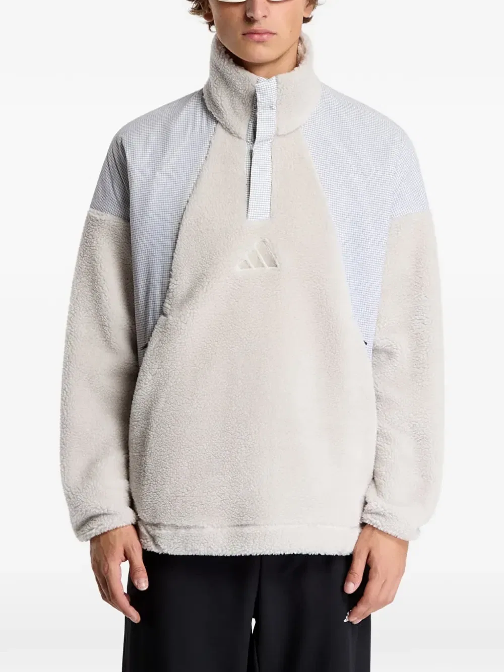 Свитер Terrex Xploric Climawarm из длинноворсового флиса Adidas, бежевый