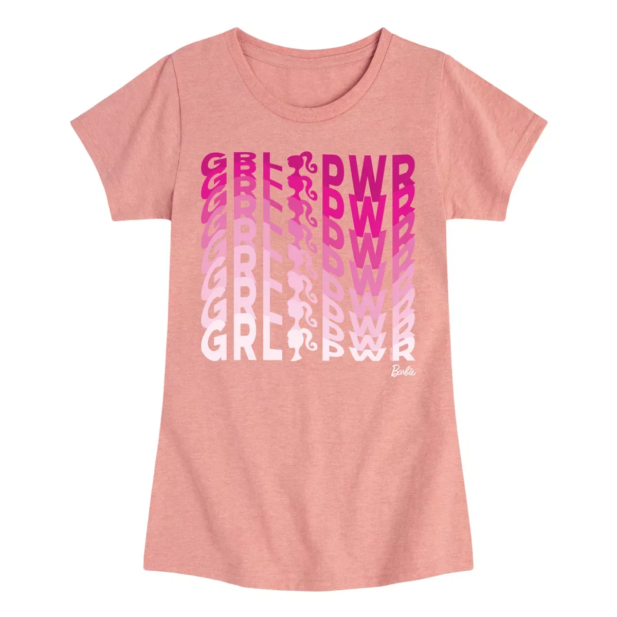 Детская футболка с принтом Barbie Girl Power in Illusion Wave, Barbie, Desert Pink