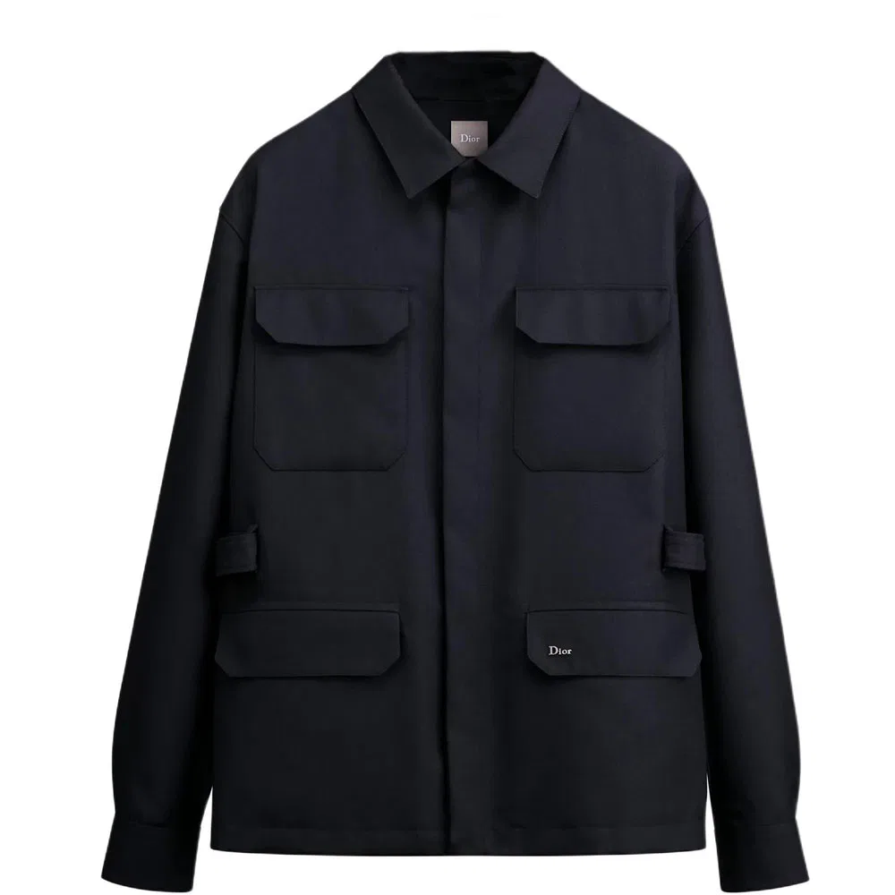 Мужская куртка Marine Blue Lapel Moderate DIOR, Marine Blue