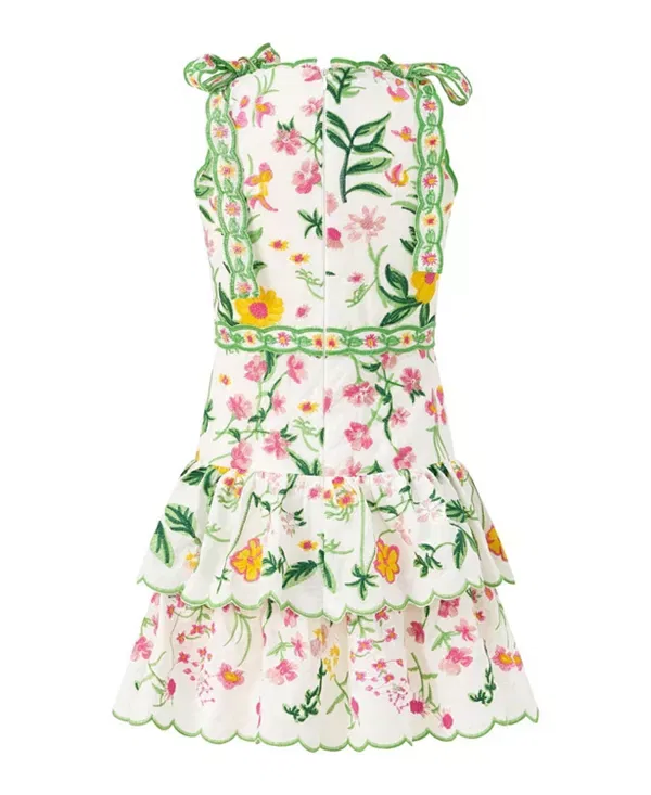 Детское платье для девочек хлопковое с вышивкой Kaylee Marlo Kids, Floral — фото 2