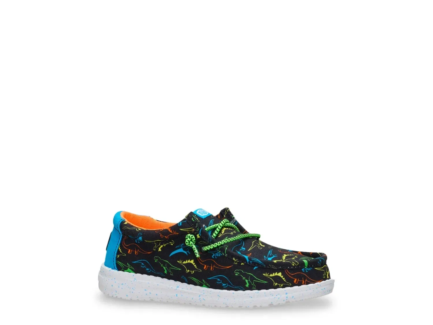 Слипоны Dinoworld Wally Slip-On HEYDUDE, черный/мультиколор
