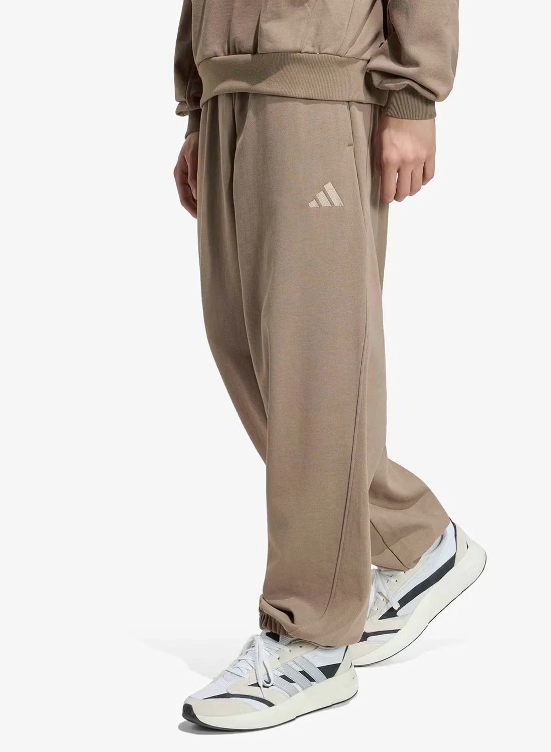 Штаны свободные с логотипом Small Logo Adidas, хаки