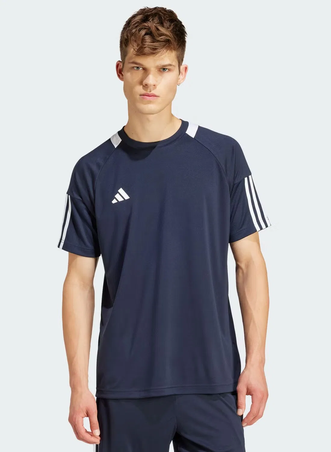 Футболка с принтом Sereno 3 stripes Adidas, синий