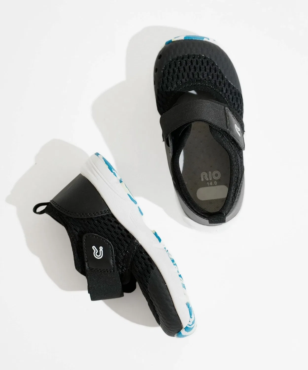 Детские водные сандалии с широкой колодкой RIO, Black