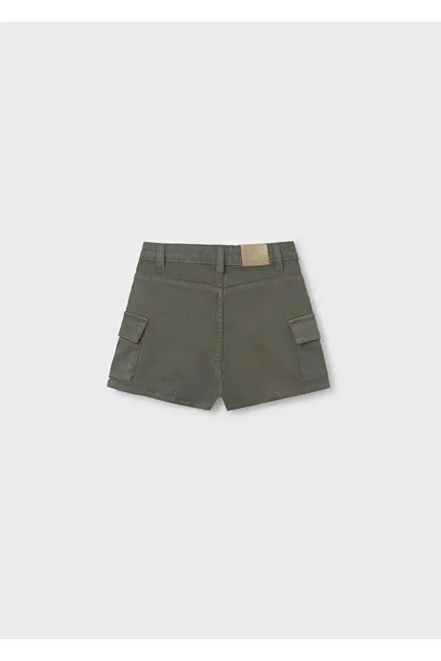 Детские шорты для девочек хлопковые 25ymyr6218 Mayoral, Green — фото 3