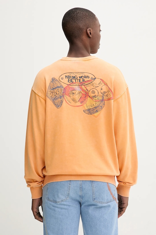 

Хлопковая толстовка BUDA Desigual, оранжевый