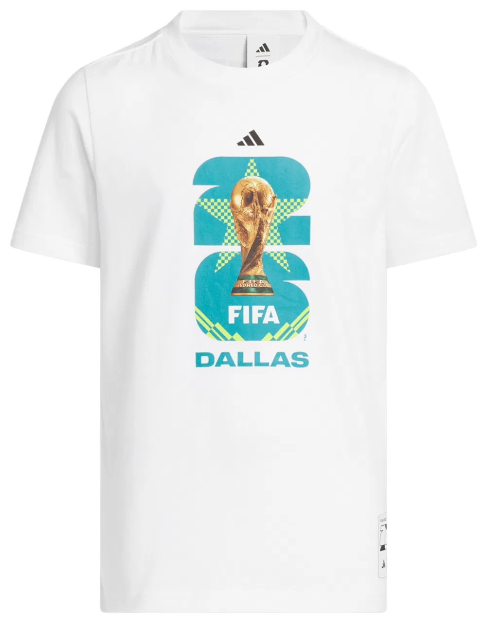 Футболка для мальчиков FIFA World Cup 26 Host City Dallas Adidas, белый