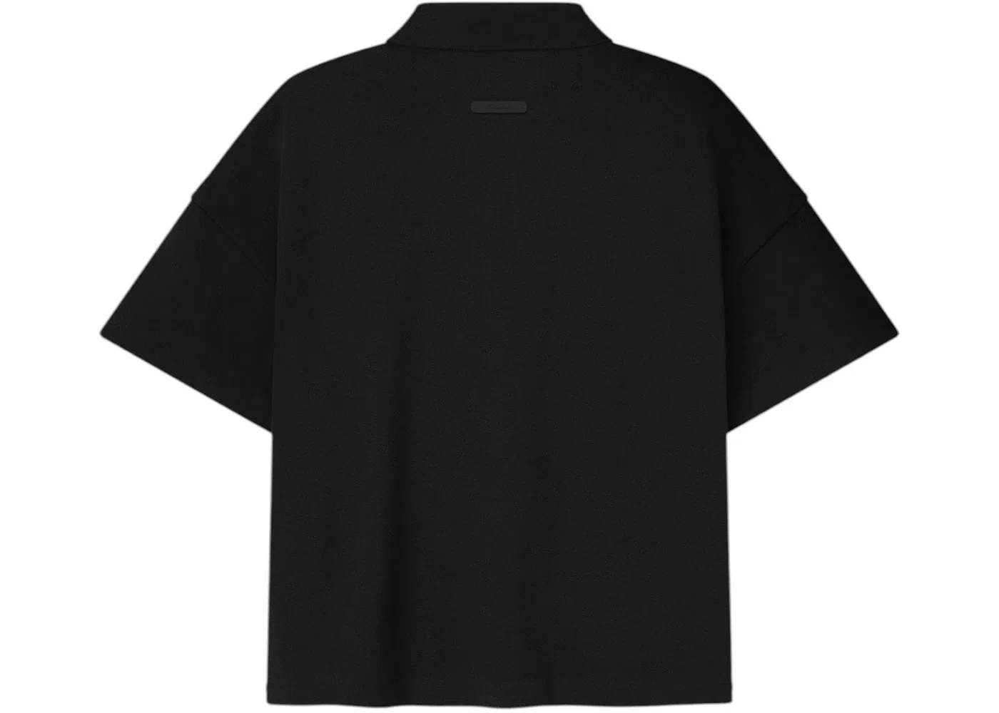 Детское поло с коротким рукавом Fear of God Essentials Kids Pique Signature Classic Polo, Vintage Black — фото 2