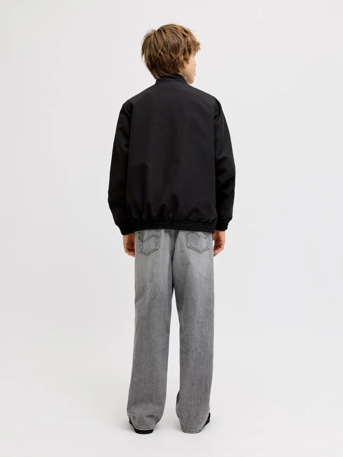 Джинсы широкие Dave JACK & JONES JUNIOR, черный — фото 3
