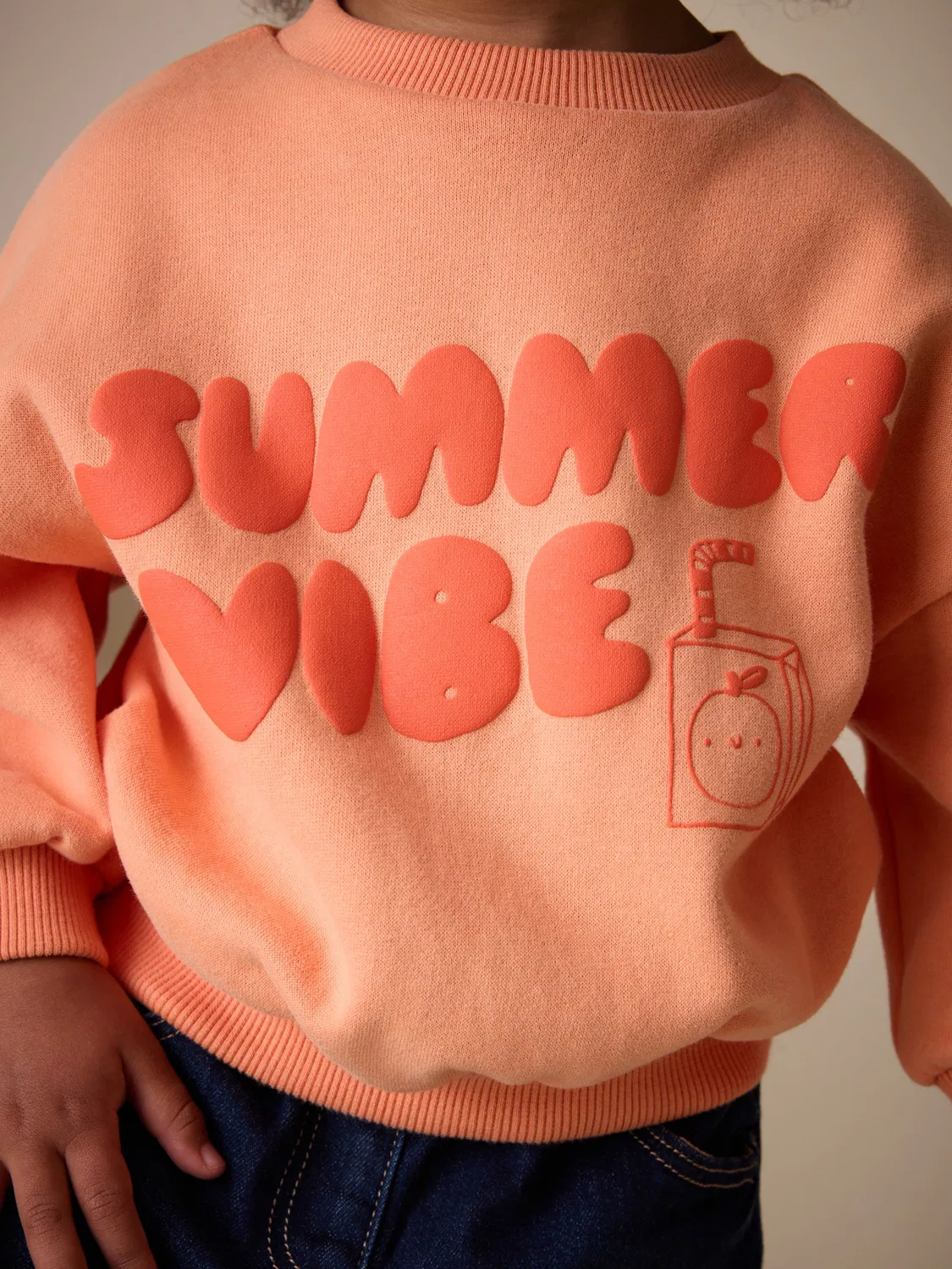 Свитшот с круглым вырезом Orange Summer Next, оранжевый — фото 3