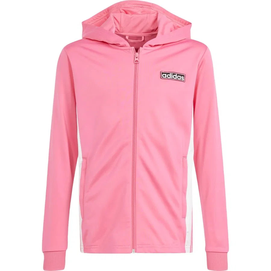 Детский худи с капюшоном на молнии Adibreak Full-Zip Hoodie adidas, Розовый — фото 4