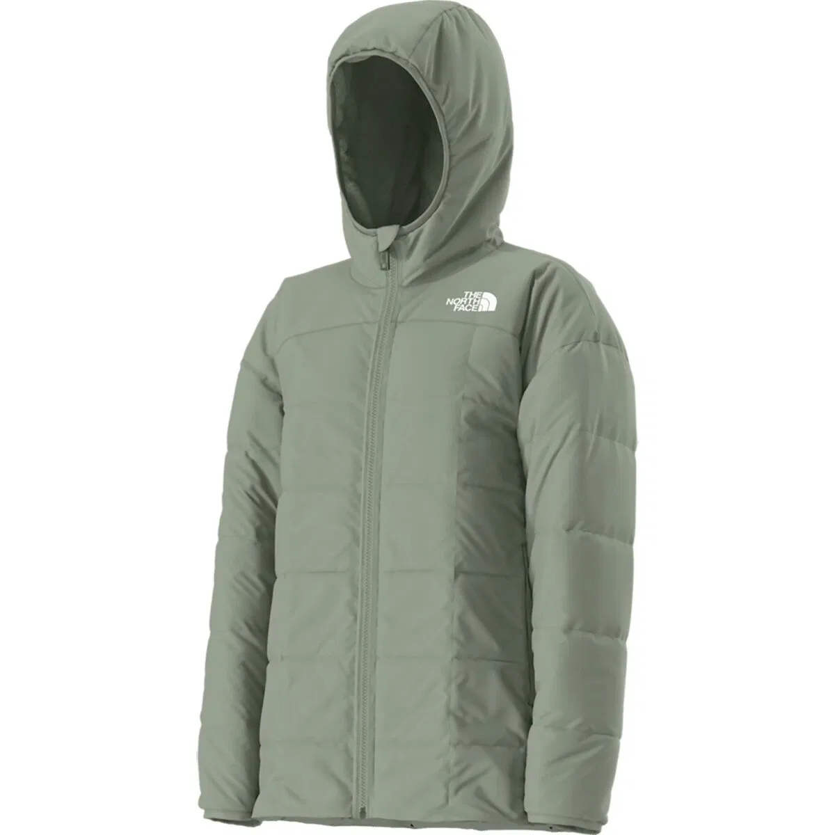 Детская куртка для девочек укороченная Reversible Shasta Short Parka The North Face, Slate Moss — фото 2