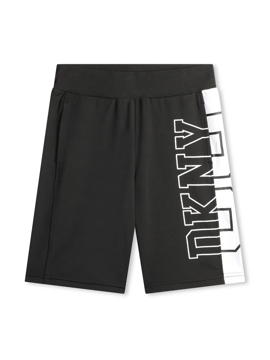 Шорты Bermuda с логотипом и цветной блокировкой DKNY, черный