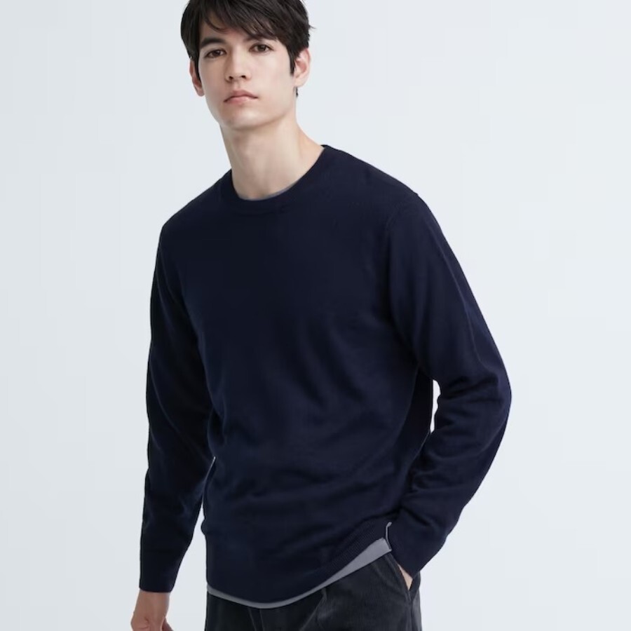 

Джемпер Uniqlo Cashmere, темно-синий