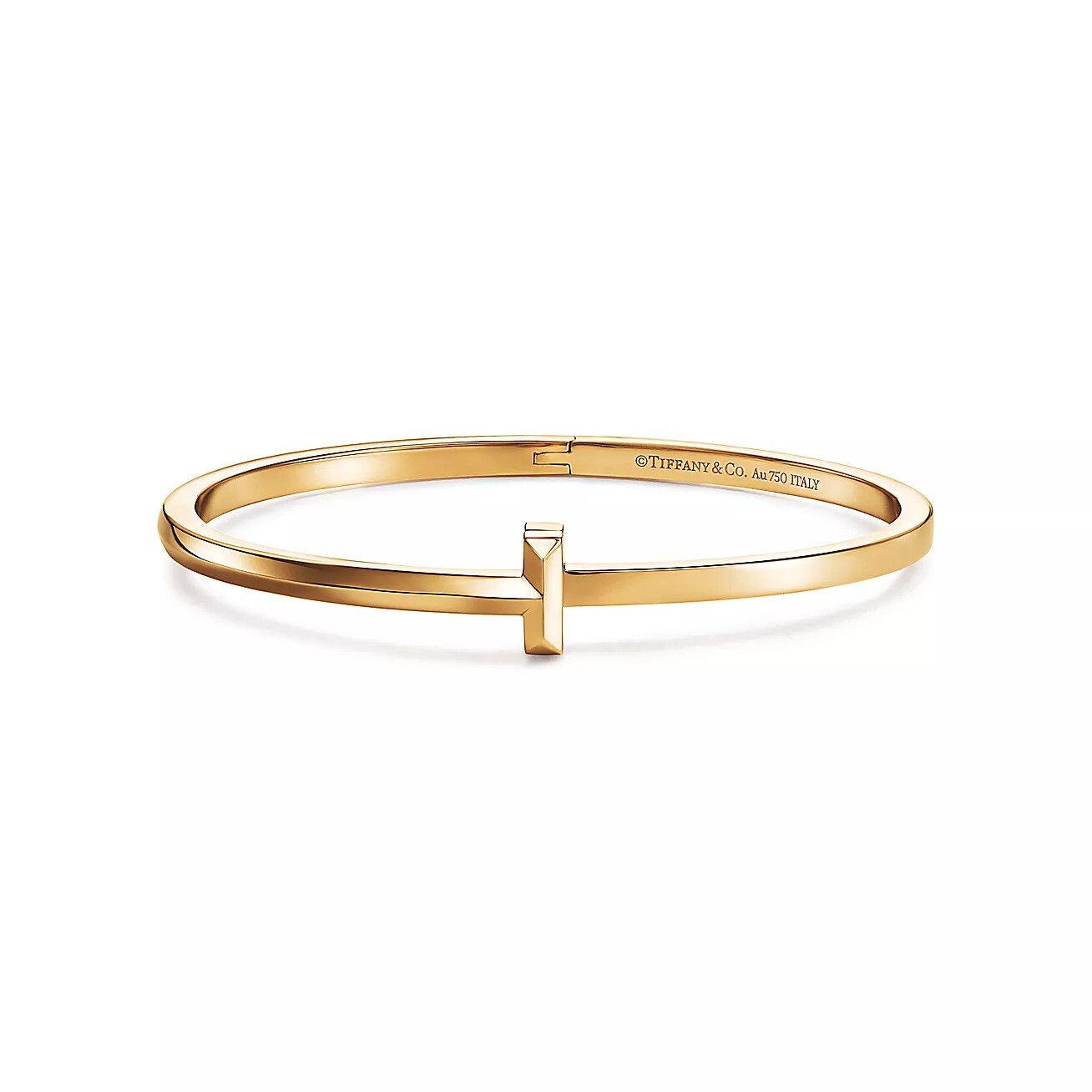 

Браслет Tiffany & Co. T T1 Narrow Hinged, золото