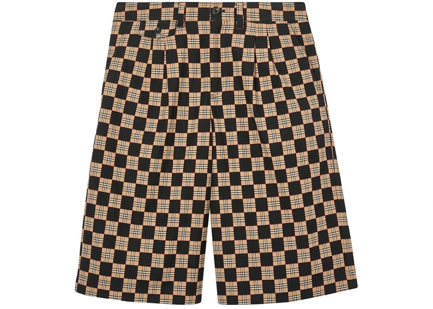 Мужские шорты с жаккардовым узором Burberry, Archive Beige/Brown