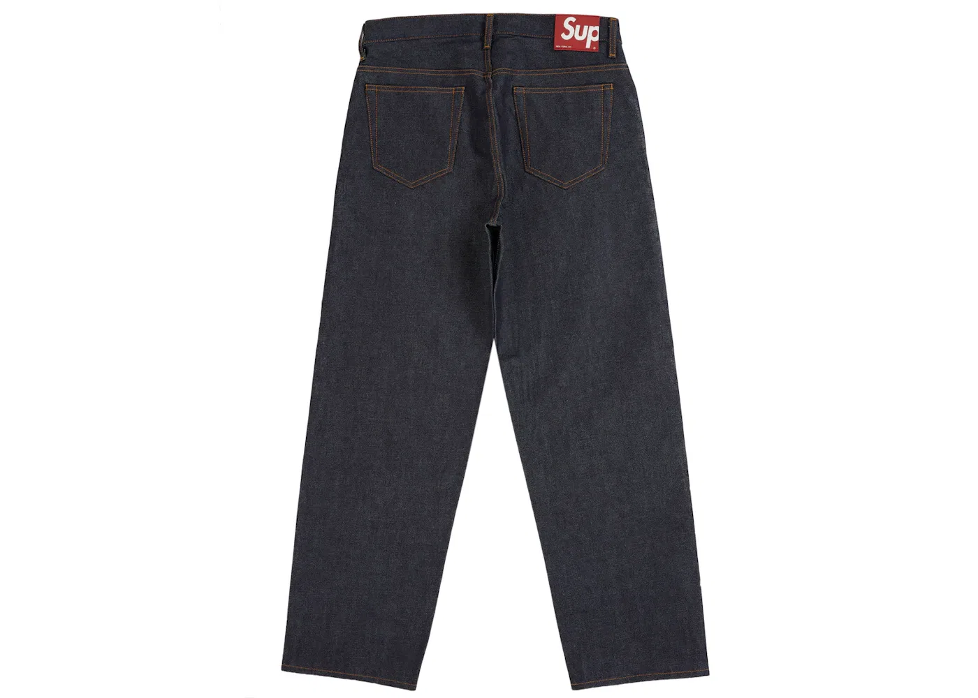 Мужские джинсы с прямым свободным кроем из селвидж-денима Supreme, Jean (SS26), Rigid Indigo — фото 2