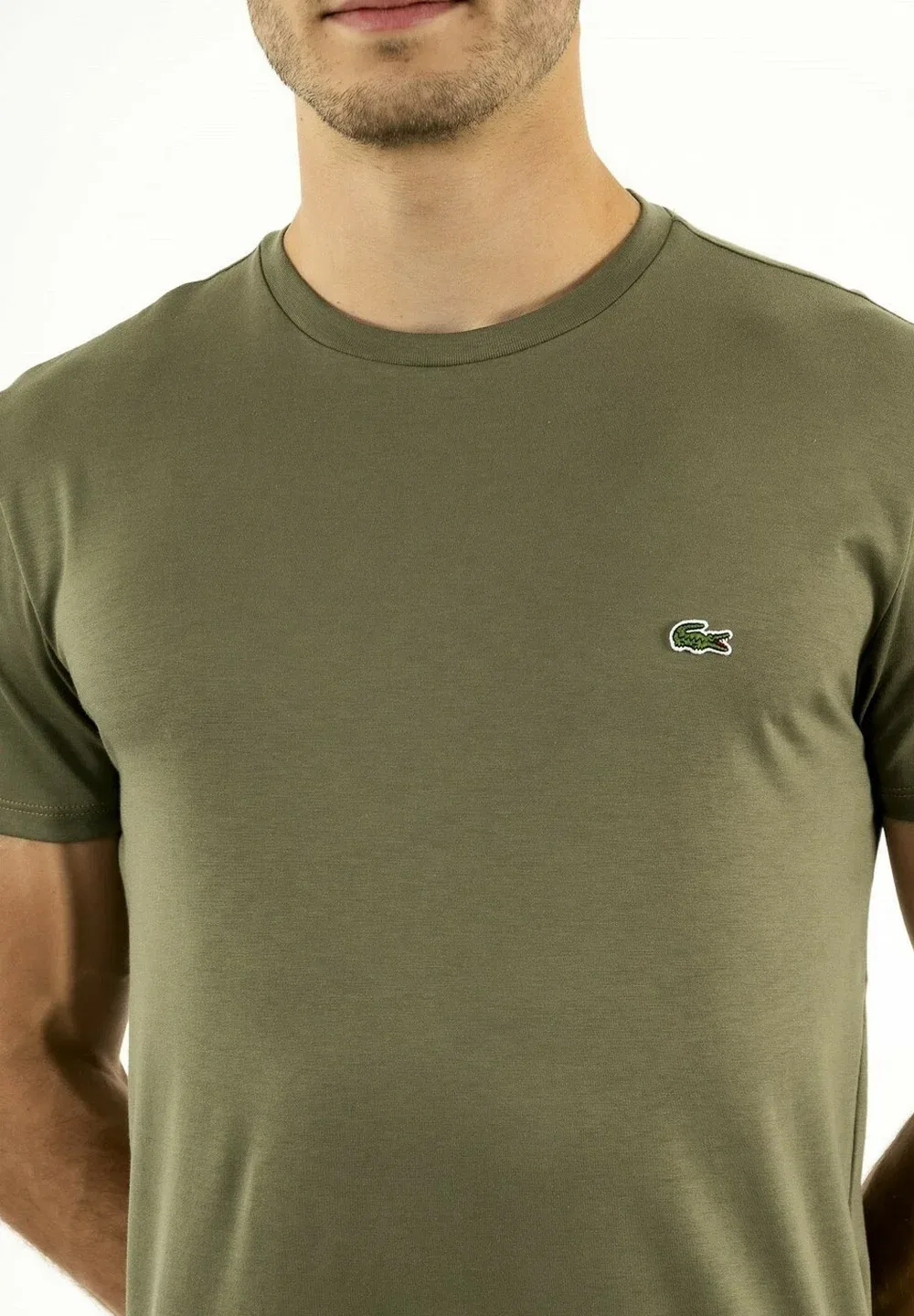 Простая футболка Lacoste, Vert — фото 4