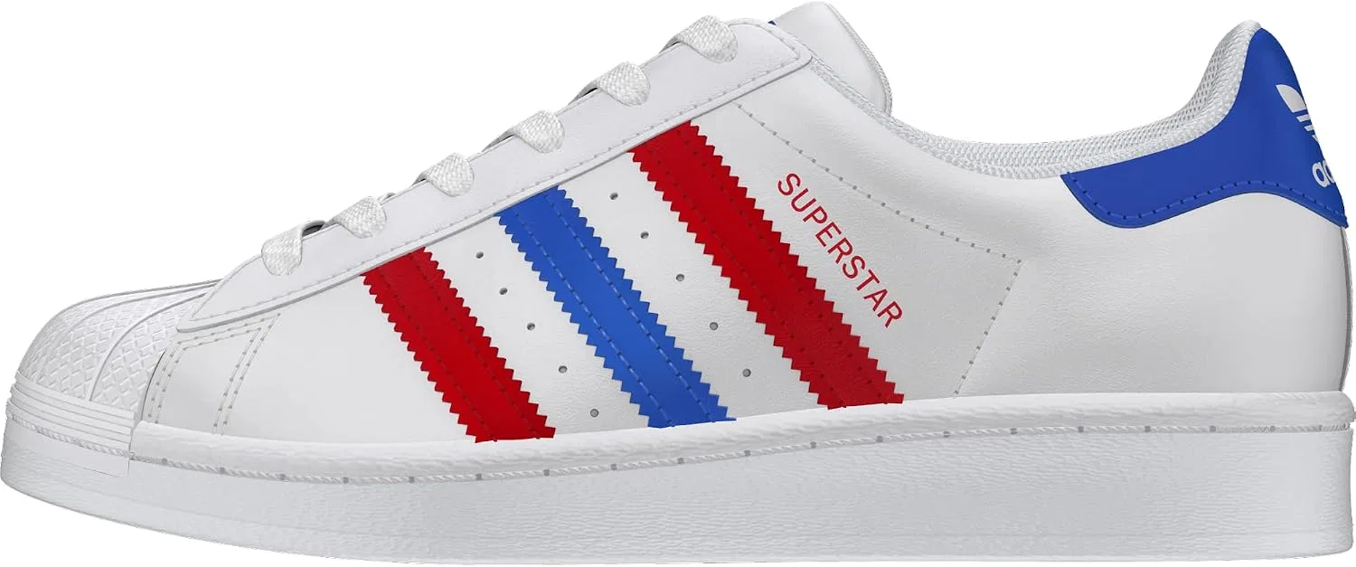 Детские кроссовки для мальчиков Superstar 2 CF I, White/Blue/Scarlet