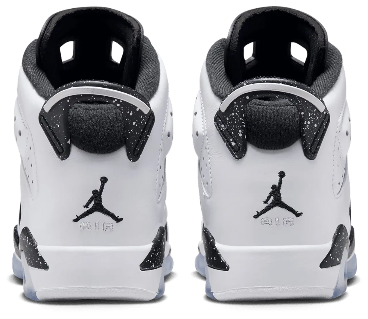 Детские баскетбольные кроссовки с высокой посадкой Jordan Retro 6, Jordan, Black/White/Black — фото 3