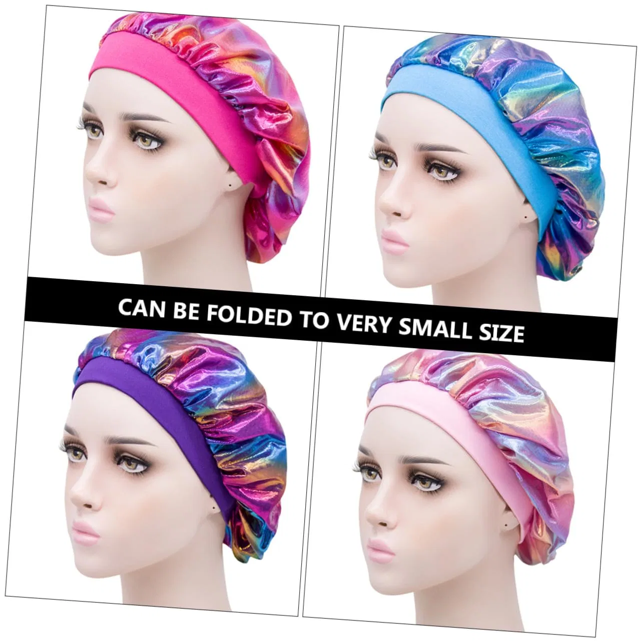 Шапочка для душа, набор 5 шт, Polyester, мультиколор Decornijia — фото 2