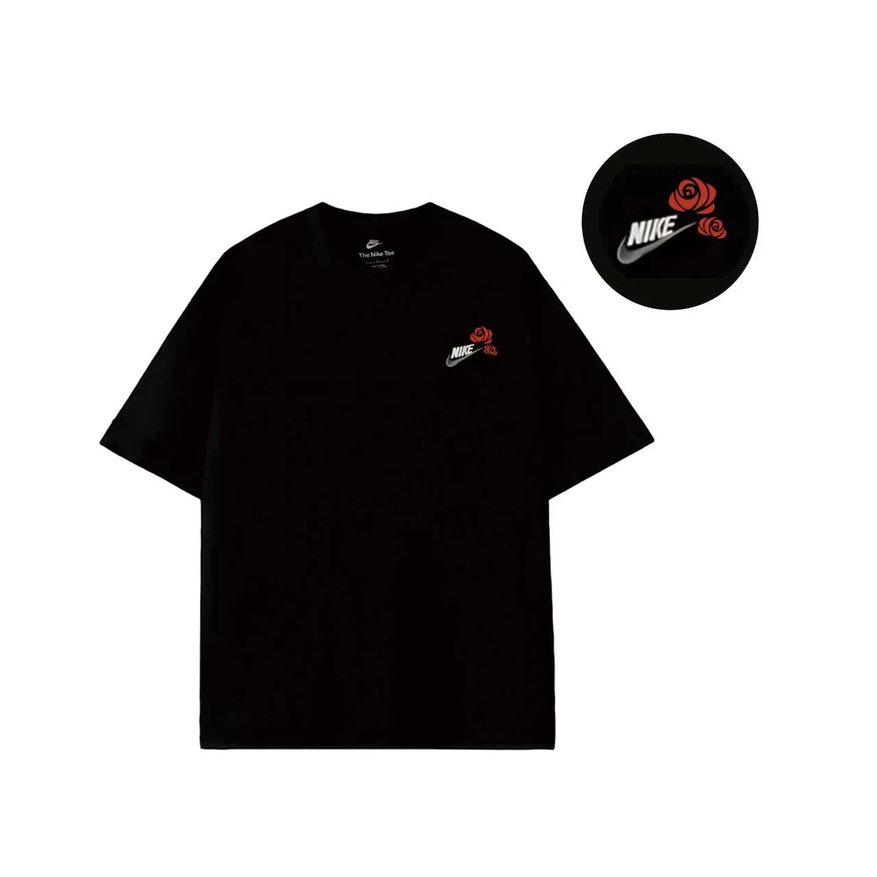 Футболка с принтом, Nike Sportswear Club, Black — фото 3
