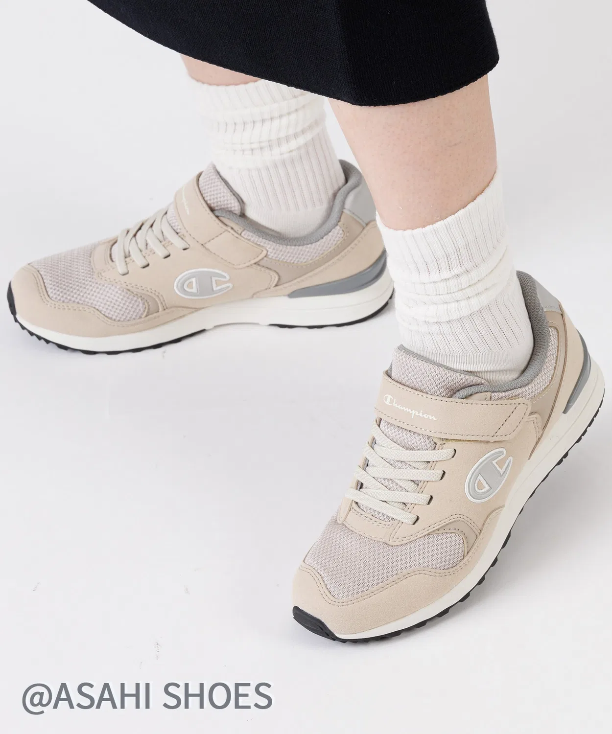 Детские кроссовки с липучкой Champion CPN J306 Asahi, Beige