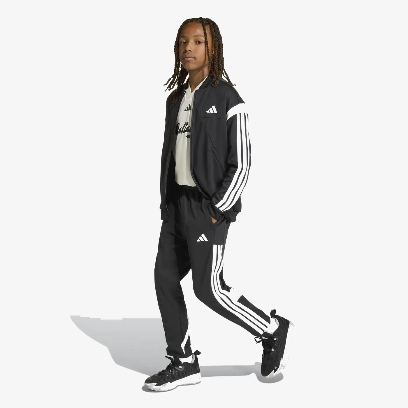 Куртка свободного кроя House of Tiro Adidas, черный — фото 4