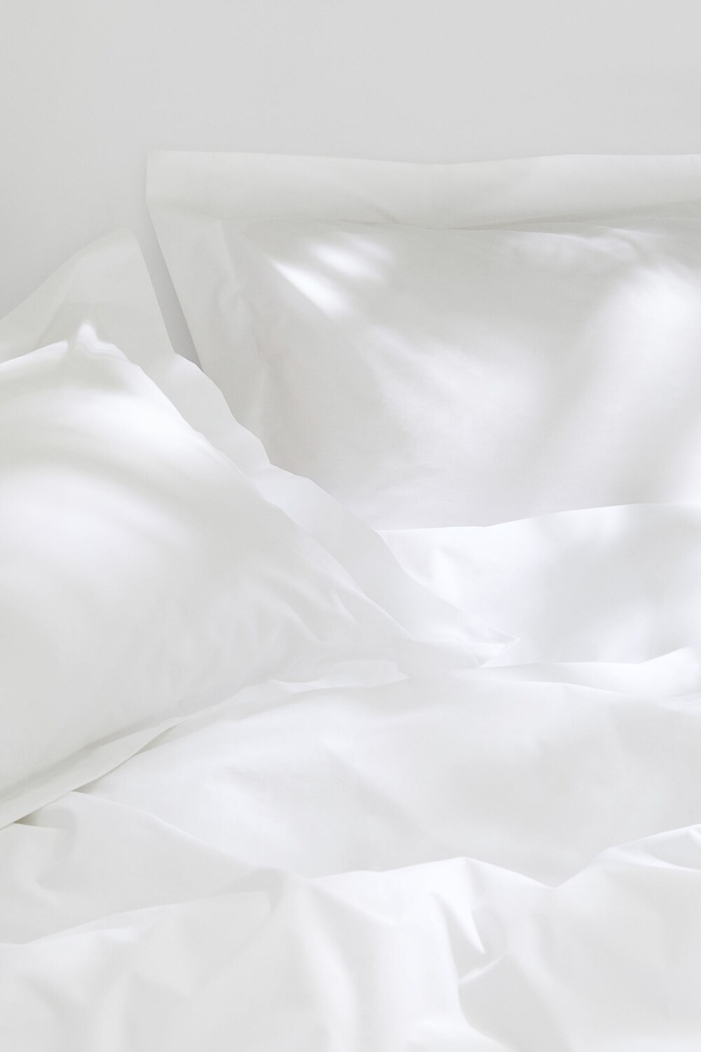 Комплект двуспального постельного белья H&M Home King/Queen Cotton Percale, белый — фото 3