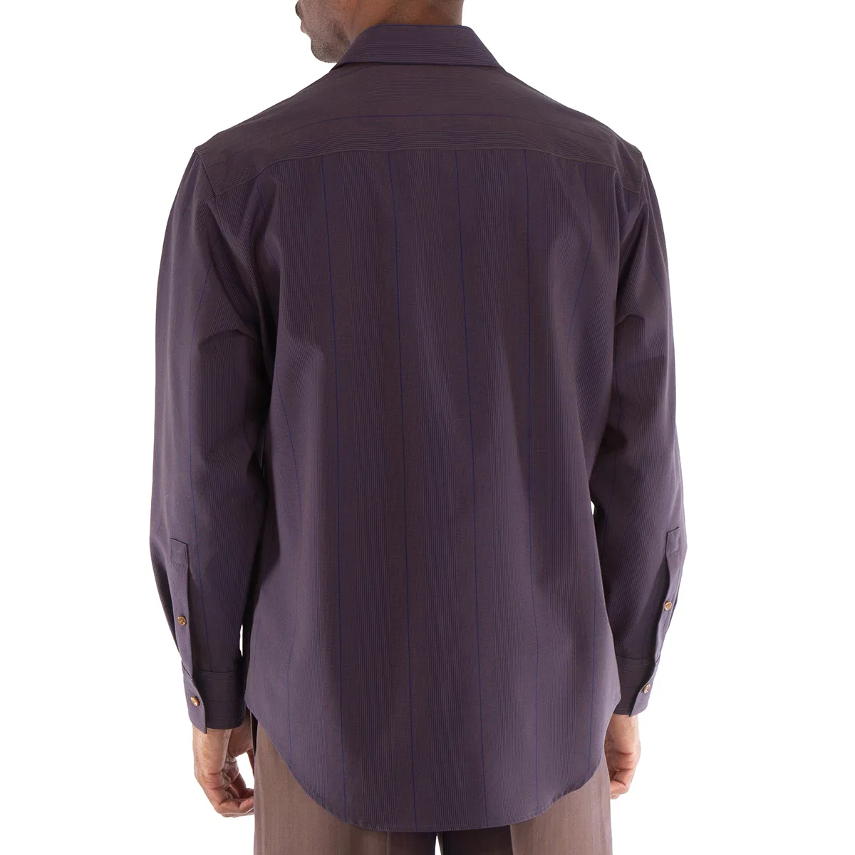 Рубашка Burberry Striped Wool Button Down Shirt Burberry — фото 4