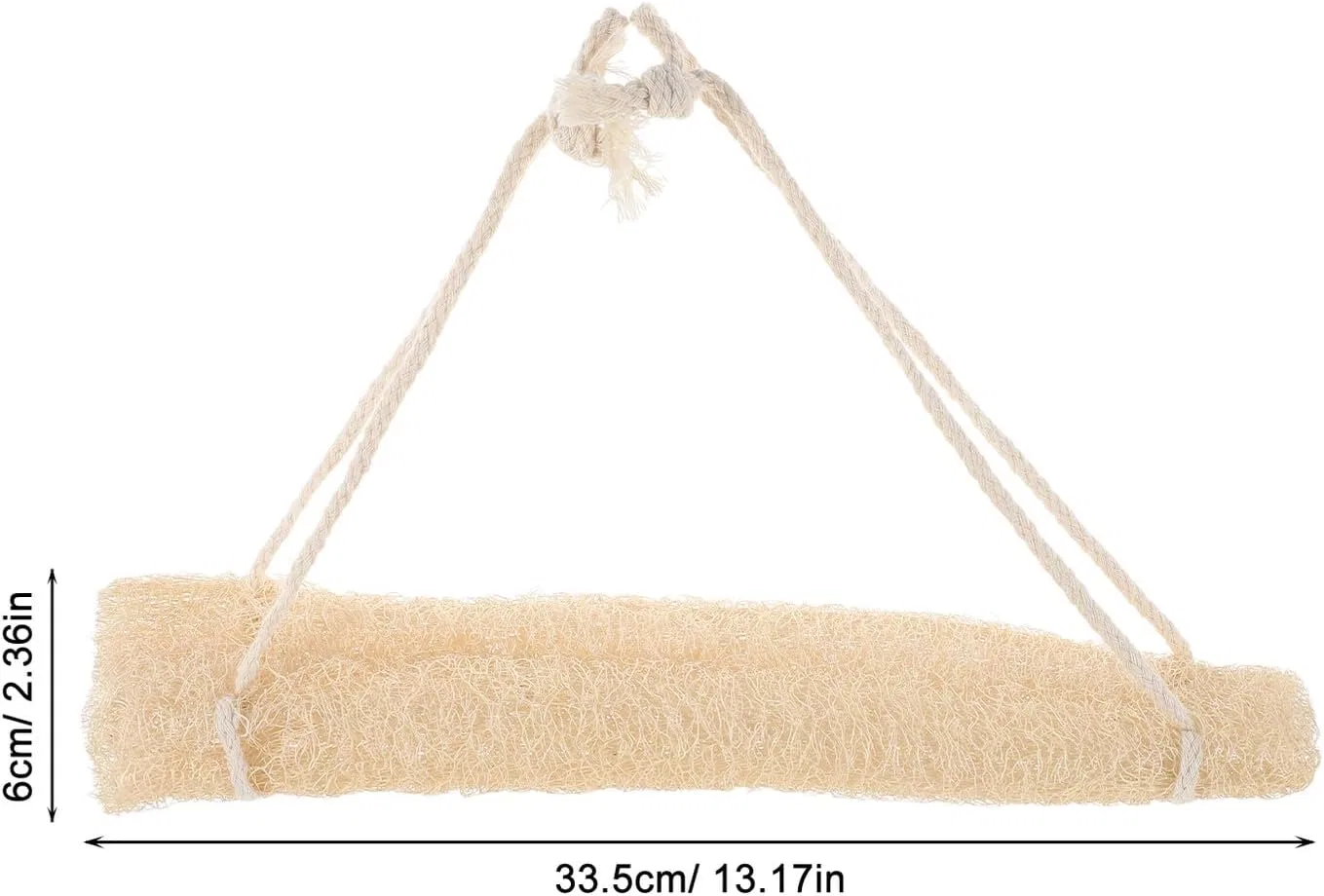 Скраб для тела Люффа с длинной ручкой OATIPHO, 27 г, Beige — фото 2
