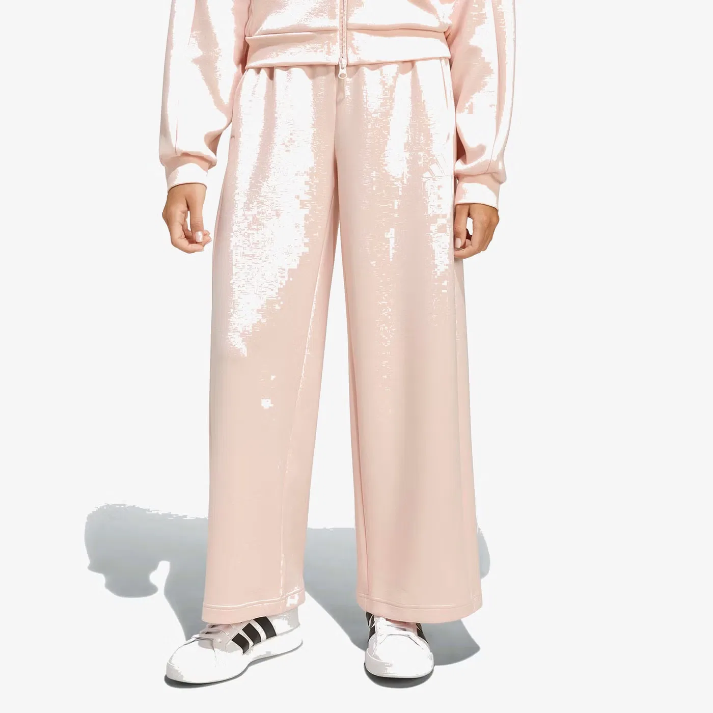 Спортивные брюки с широкими штанинами Future Icons 3 Stripes Adidas, розовый — фото 2
