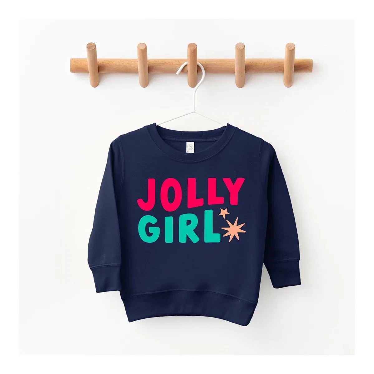 Детский свитшот для девочек с принтом Jolly Girl Star The Juniper Shop, Navy