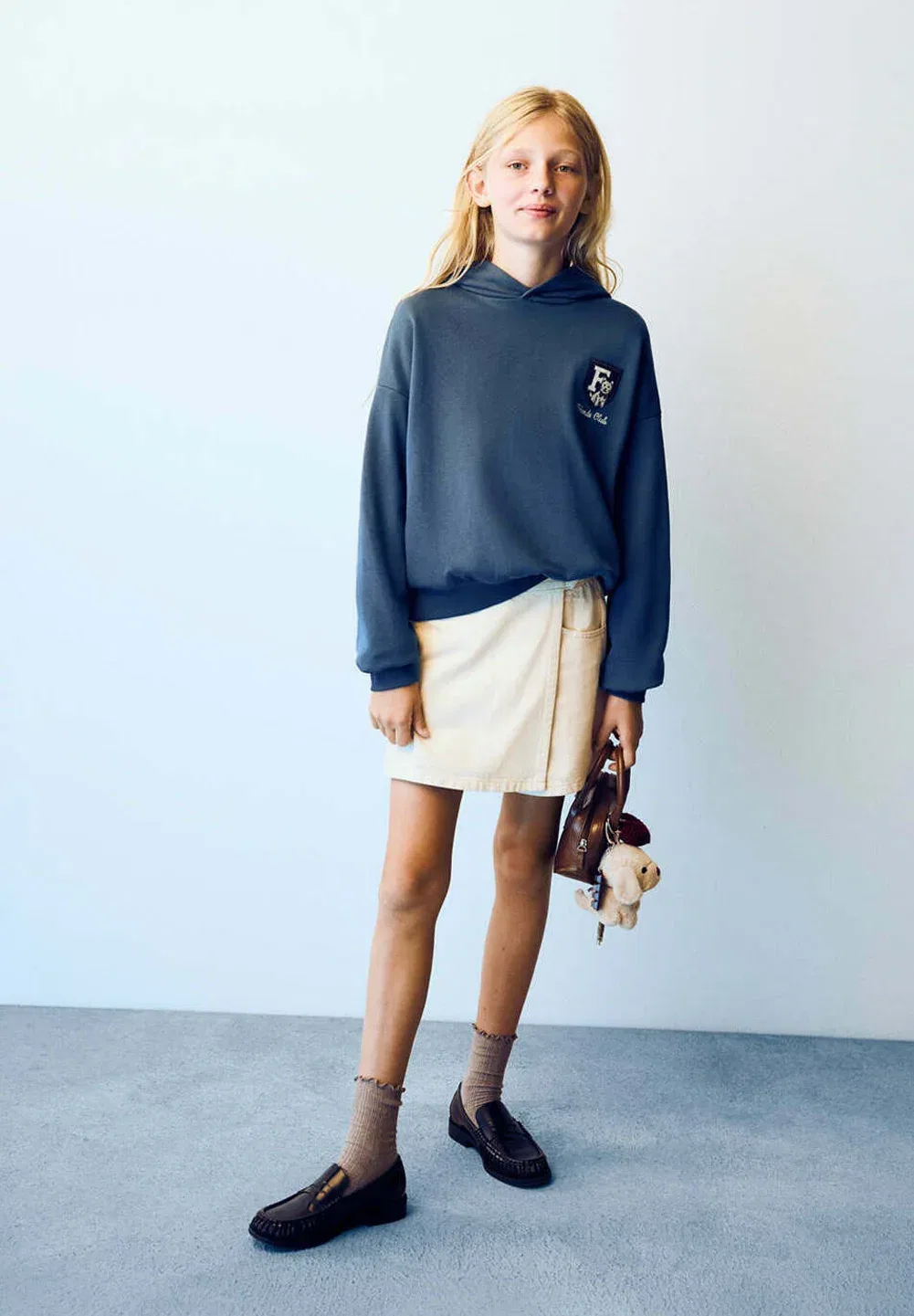 Детские джинсовые шорты Mango Kids, Sand