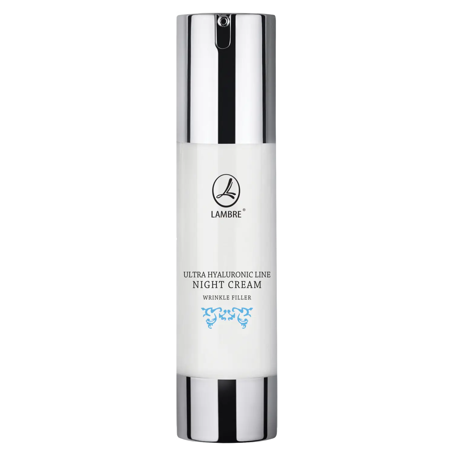 Крем для лица Lambre — Ultra Hyaluronic интенсивно увлажняющий ночной с гиалуроновой кислотой, , безвоздушный, 50 мл — фото 2