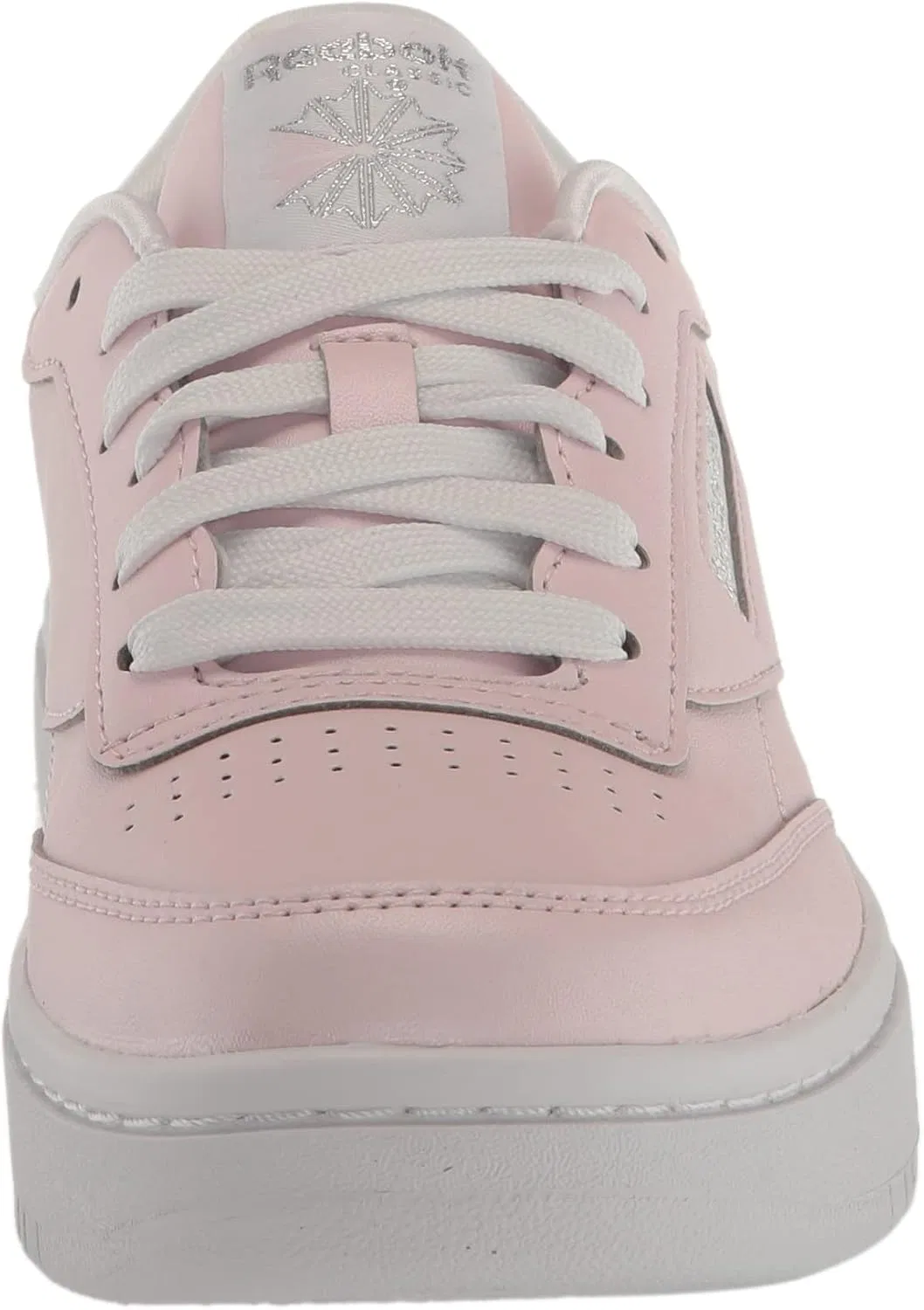 Детские кроссовки для девочек Club C Double Reebok, Porcelain Pink/White/Silver Metallic — фото 2