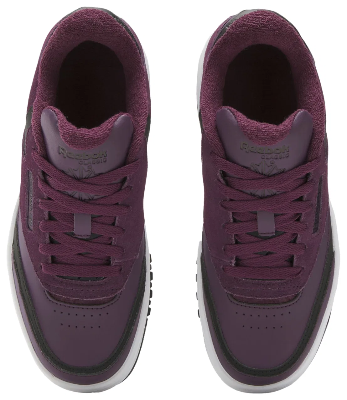 Кроссовки для девочек Club C Extra Reebok, цвет Black/Midnight Plum/White — фото 4