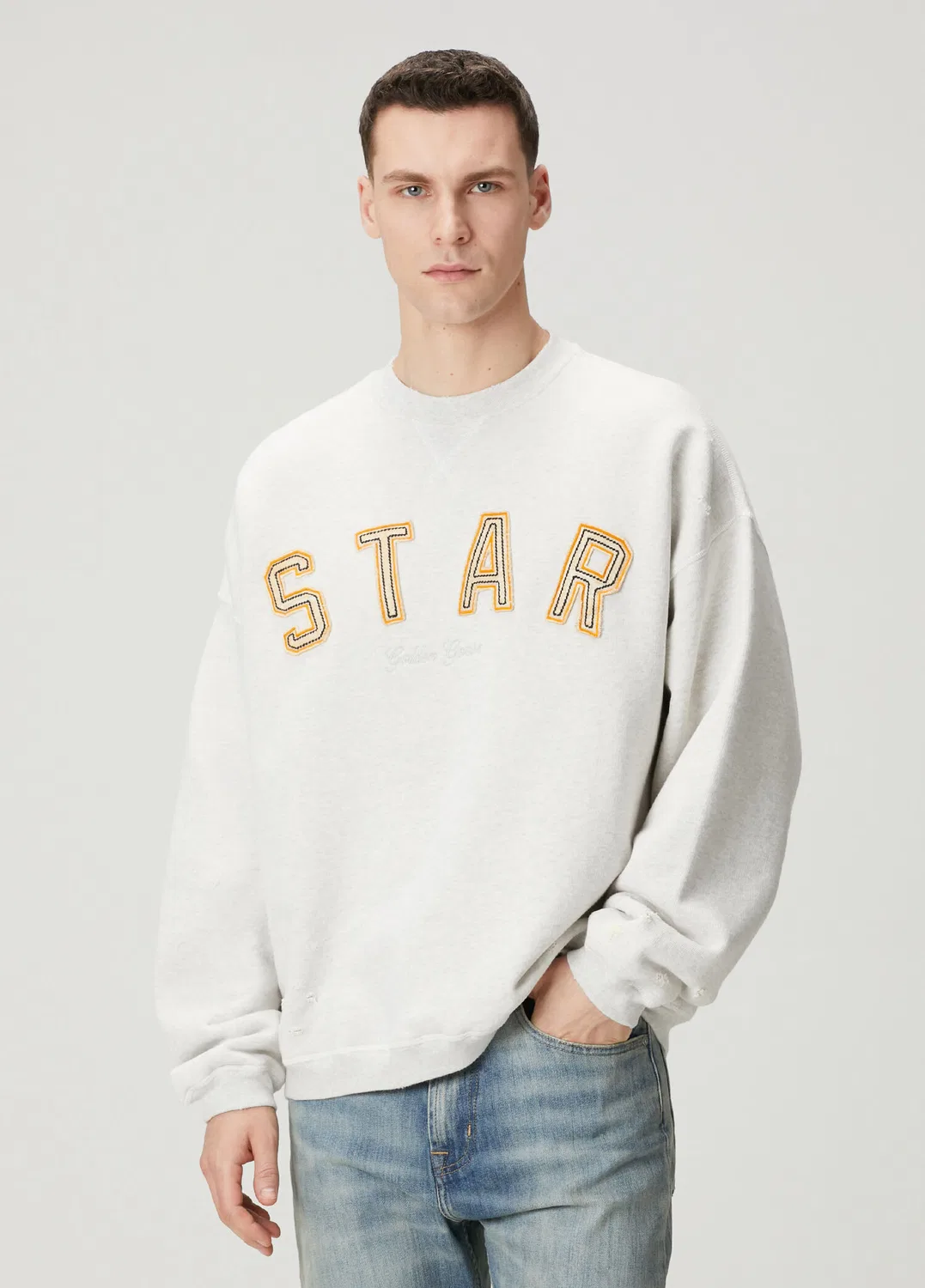 Свитшот Golden Goose Star, серый