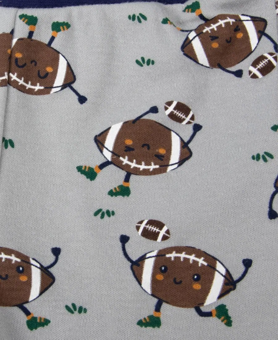 Комплект из 4 предметов для малышей My Heart Belongs to Mommy and Football Baby Essentials, Navy — фото 4