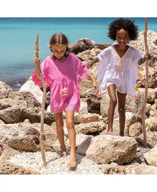 Детское пляжное покрывало для девочек с моделью Bubble Gum Beach Snapper Rock, розовый — фото 4