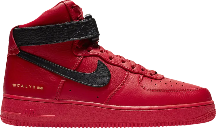 Кроссовки Nike 1017 ALYX 9SM x Air Force 1 High 'University Red', красный — фото 2