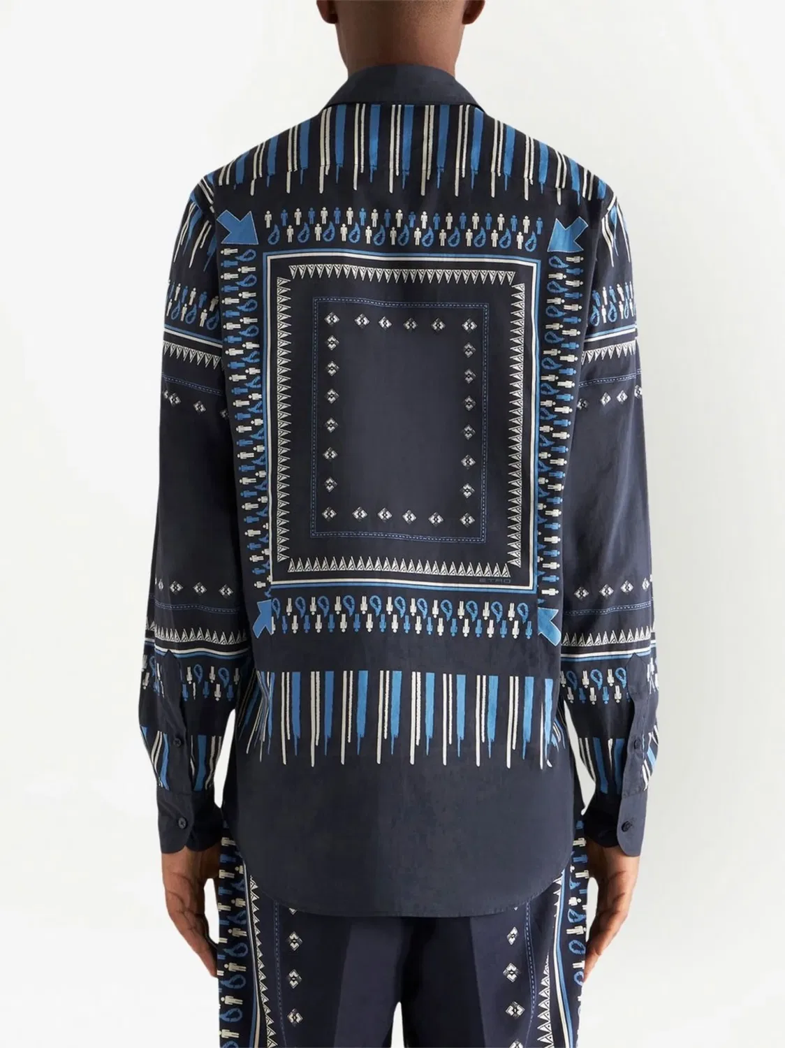 Рубашка с графическим принтом ETRO, черный — фото 4