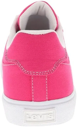 Детские кеды на шнуровке из твила и канвы Maribel CVS Levi's, Fuschia — фото 4