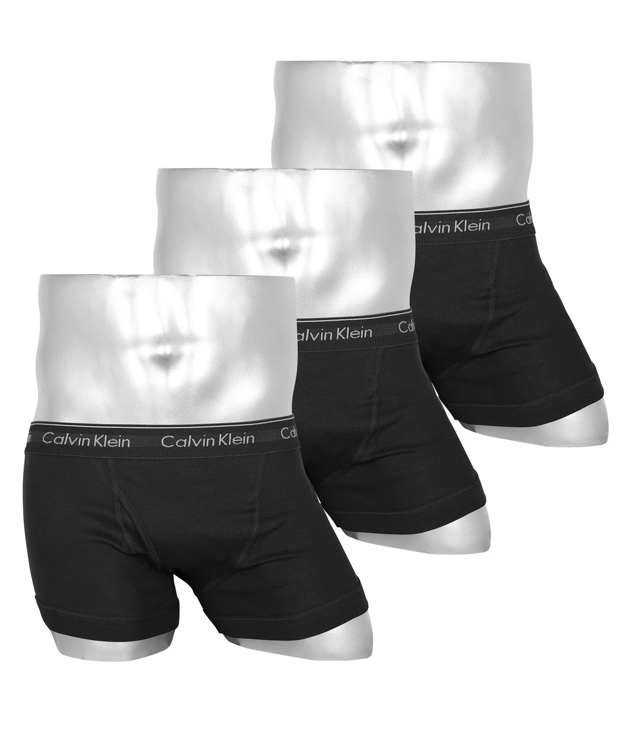 Мужские трусы-боксеры Calvin Klein, комплект из 3 шт, с логотипом, Black