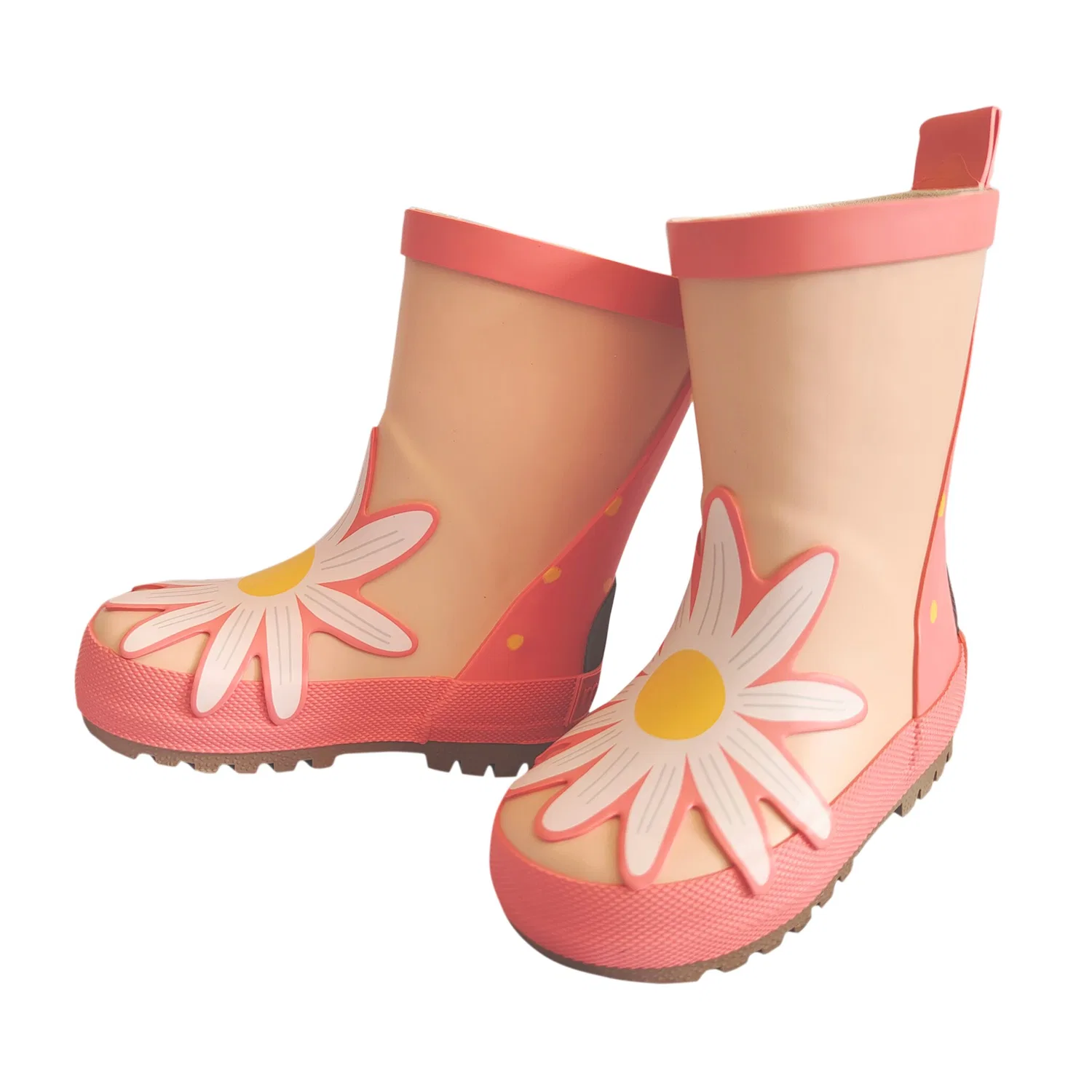 Детские резиновые сапоги с ромашкой MAXIMO, Begonia/Dogwood