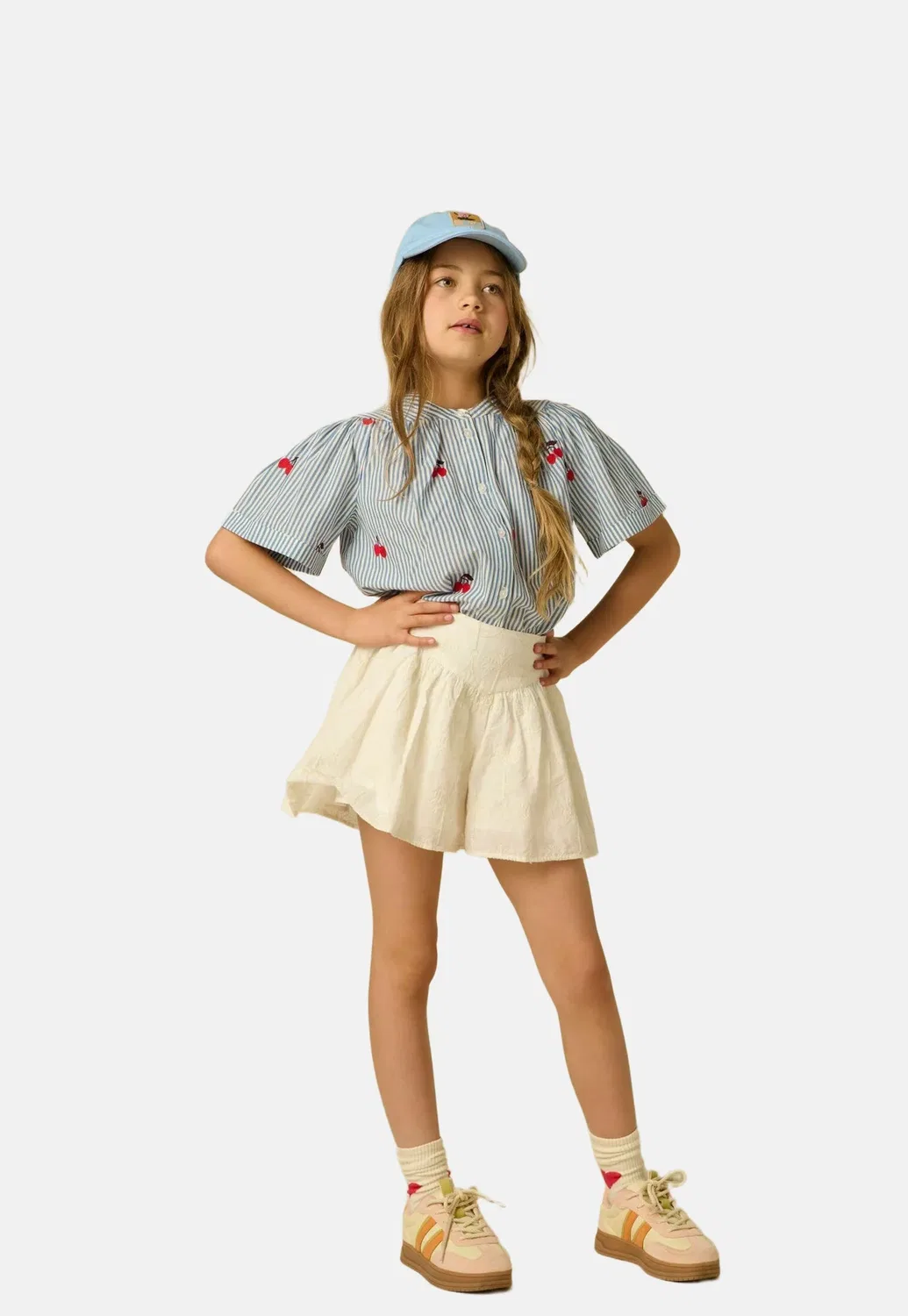 Hosenrock mitstickerei - weiss - шорты Sissy-Boy, Weiß