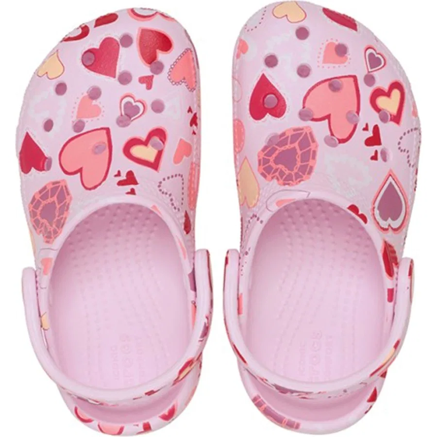 Детские спортивные шлепанцы Classic Vday Clog Crocs, Розовый — фото 3